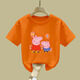 
Remtin Girls Short Sleeve 2025 New Summer T-shirt Clothes Children's Summer Children's Clothes Fashionable Half Sleeve Pig White-JY695 Balloon Pig 100