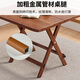 Jingcai dining table folding table home dining table computer table desk mahjong table JZP10 walnut color 80cm square table