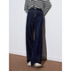
Three Color [Anti-fading denim] 2025 Autumn New Casual Contrast Colored Bright Line Straight Trousers M Deep Sea Blue L 165/72A 165/72A