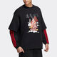 Adidas NEO men and women's same style 2025 new sportswear fake two-piece outdoor casual pullover sweatshirt IQ1585 M (175)