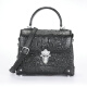 Anymic Official Authentic Bag Brand Luxury Women's Bag 2025 New Crocodile Leather Handbag Bags For Girlfriend Wife Dark Green [Embalaje de caja de regalo]