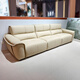 European sofa living room modern simple light luxury technology fabric sofa combination straight-row sofa size apartment for home use 9866#3.1 meters [ecological leather]