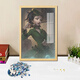 Die fünfte Persönlichkeit Mary Red Lady Puzzle 1000 Stücke Holz gerahmt erwachsene handgefertigte DIY-Spleißspielzeug A12349-Red Lady 55x42 cm (Brechen mit schwarzem Fotorahmen) 500 Stücke