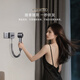 LANSAMlansam hotel hair dryer wall-mounted hotel-specific guest room bathroom hairdryer bathroom home high wind quick-drying thin rock gray-open (small disc)