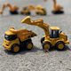 SHANTOULIN Village Village Drop-Resistant's Children's Inertial Engineering Vehicle Excavator Excavator Truck Truck Boy Set Play Crawler Excavator sans inertie 16856