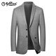 Jinlilai Casual Suit Casual's New Style Single Version Single Coreano Western Corea-Slim Fino Jaqueta delgada Tendencia Insignia Oficial 8076 Gray L 175