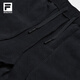 FILA official men's knitted trousers 2025 winter new fitness sports basic plus fleece straight pants dark black-BK 3XL 190/96A/XXXL