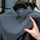 Semir Semir grenzüberschreitend Südostasien Herren hochwertiger Freizeitpolo-Männer-Business Freizeit Traaceless Ice-Sensory Revers Short Sleeve T Grey Blue 12358 Graublau 12358 m