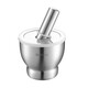 304 stainless steel garlic pounder for crushing peanuts and peppers, household hand hammer, lemon mortar, medicine jar, thickening grinder, 10cm straight garlic pounder, all-steel hammer head