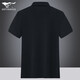Sieben Wolfs [Cool] Ice Seide Kurzarm T-Shirt Herren Sommer Neues High-End-Lapel Daddy Polo-Hemd Sieben Wolfs [Ice Seide] 6623 Dunkelblau (Baumwolle 44,0% S 165/48a [120jin [Jin entspricht 0,5 kg] ~ 130jin [Jin gleichen 0,5 kg]]]]