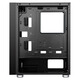 SAMA Suzaku desktop computer main case front panel iron mesh/double-sided cooling holes/wide body hardware/support ATX Suzaku air black chassis + 4 prism 4PRO temperature-controlled ARGB fans