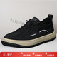 Zapatos de lona de alta gama KLWP Hong Kong High-End de alta gama para hombres con un pie, zapatos casuales transpirables de verano, zapatos deportivos suaves, gris 40