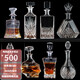 Zhaoran Crystal Glass Whisky Bottle Ensemble de bouteille de vin étranger Pot Pot Decanteur Bouteille Vin de vin Verre Verre Verre Tool 15868 (850 ml)