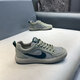 Hong Kong counter purchasing agent 2025 new men's shoes fashionable and versatile casual shoes breathable mesh lightweight men's sports shoes gray red 88-795 leather shoes size E 39