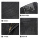Lilang four-sided elastic jeans men's low waist narrow feet nine-point pants autumn 2025 new elastic men's pants black (24QNZ13701) 33 (175/84A)