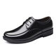 Chaussures en cuir masculin Huilijun, chaussures en cuir de grande taille, chaussures en cuir respirant, chaussures en cuir décontractées, chaussures en cuir d'affaires, chaussures de papa, chaussures en cuir d'affaires de travail, hommes 9901 noir / [Business and Casual] 38 38
