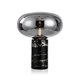 Sanqihu Nordic Einfache postmoderne leichte Luxus -Schreibtischlampe Designer Schlafzimmer Nachtlampe Sinn für Wohnzimmer Dekorative Glas Kreativität Lila S1047 Chromstil -Knopfschalter