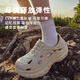 LURAD涉水洞洞鞋男夏季溯溪鞋软底沙滩外穿运动凉鞋 卡其 42.5(265mm)