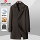 Pierre Cardin 100% wool detachable down gallbladder coat men's autumn and winter mid-length thickened business woolen coat