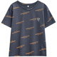 Gulan Dilly Femme de grande taille à manches courtes courtes haut de gamme Fat MM Belly Couvrant T-shirt 2025 Été 200Jin [Jin est égal à 0,5 kg] lâche 6626 vert M 80-95Jin [Jin est égal à 0,5 kg]