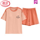 Langsha (Langsha) reines Baumwollsommer-Pyjamas Frauen Pullover Pyjamas Sommer Kurzarmshorts bequem und lässig nach Hause Kleidung Z9856 M [Vorgeschlagen 80-100jin [Jin gleich 0,5 kg] tragen]