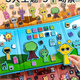Weilida rythm box book cailm book Early Education Children's Toys Magnetic Quiet Livre magnétique Autocollant juin 1 juin cadeau Laser 3 Livres: 9 scènes + 6 Matériaux 18 * 58 cm Modèle magnétique fort épaissi