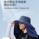 Fishing hat men's hat summer neck protection sun protection sun hat outdoor face covering sun hat super large brim shawl fisherman's hat 9215 dark gray one size 55-60cm