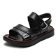 Bafdani Jungen Sandalen Mid-Large Children's New Summer Baby Baby Soft Sohle Jungen Schuhe Echte Leder Beachschuhe 9902 Blau Größe 26 Schuhlänge 16.6e