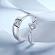 The only couple ring pure pure silver for men and women, wedding rings, confession rings, birthday gifts for girlfriends and wives, s925 silver angel kiss rings for couples