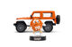 Jada 1:24 Jeep Wrangler alloy car model 2007 orange doll set children's remote control toy portable