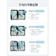 Japan Travel Storage Bags, Luggage Clothes, Clothes, Underwear Packaging Bags, Convenient Business Travel Set, Navy Blue-Exquisite Travel, 8-Piece Set