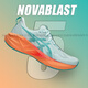 亚瑟士（asics）NOVABLAST5男鞋回弹轻量透气万金油跑步鞋dynablast5官方正品 novablast4【湖绿色】1011B693-1 36