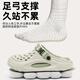 
Maoli men's sandals for summer new style wear-resistant wear-resistant toe-head-popping shoes, anti-slip thick-soled stool-skinned beach slippers Main picture color 42 -43 (inner length 265mm) positive size