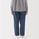 Pantalones cónicos de mezclilla lavados de Muji para mujeres Pantalones de 25 años de otoño de 25 años