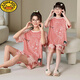 G.DuckKids Pyjama pour enfants Été mince fille Strawberry Bear Suit à manches courtes Fille Coton Pure Vêtements de maison Parent-Child Vêtements mère et fille Vêtements 6621 Kuromi 165 Mom S Code 140-155cm Environ 70 Jin [Jin est égal à 0,5 kg]