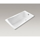 KOHLER 1.5/1.7m cast iron bathtub K-15849T-GR-0 1.7m with handrail 1.7m