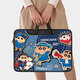 迪盟（DIMENG）macbook air电脑包牛仔蜡笔小新笔记本包苹果macbook pro/air M4 DND695 (1)-QA黑【+斜跨肩带】 13.3英寸