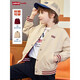 LEVI S Children's Jacket Autumn Reversible Windproof Baseball Jacket for Boys and Girls Herbal Red