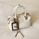 Nanfeng Chio2nd Pillow Bag Damen pendeln vielseitige Handtasche One-Shoulder Crossbody Bag 520 Geschenk für Freundin Beige White