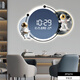 Kleine Zeichnungsuhr Cartoon Astronaut Uhr Wanduhr Wohnzimmer Dekoration Gemälde LED LEGELTRONISCHE ELEKTRONISCHE KREIS DIGITEL DIGITEL ZAHLUNG HAGEN ZP3271 [Humaner Körper Sensing kann immer eingestellt werden] 24 Zoll [60*40 cm] Plug-in-Version mit Licht mit Licht