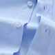 Hengyuanxiang shirt men's short-sleeved summer blue professional suit 2025 slim solid color shirt men's white shirt men's half-sleeved I have pockets) D5012-19 thick denim 41