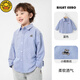 G.duck boys pure cotton long-sleeved shirt spring and autumn new style boys autumn clothing baby children's clothing tops children's shirts autumn jacket hot sale U16020 blue stripes 90 recommended height 80-90cm 1 and a half years old - 2 years old
