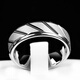 MZMZ platinum ring men's pt950 platinum index finger single ring trendy men's ring niche tail ring Valentine's Day birthday gift when/next day delivery - light luxury white gold width 5MM circle number remarks