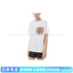 BURBERRY (BURBERRY) Fashionable and versatile [Summer] Loose checked pockets, rotator sleeves T-shirt for women, white, white XXS original gift bag + original gift box