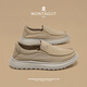 Montagut (Montagut) Français Old Pékin Chaussures Chaussures pour hommes Saloux Soft Sole Sole et chaussures décontractées Chaussures en toile pour hommes Khaki - Tissu de tissu respirant 39 (taille de chaussure en cuir) = Chaussures de sport Taille 40