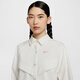 Nike (Nike) Veste en couches féminines arbore une chemise à manches longues épissé lâche Top tissé HM4627-133 HM4627-133 S