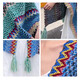 Xu Qixing Li Lang Oein Yunnan Ethnischer Stil Schal -Frauen Outer Wear 2024 Schal Frauen Nordwest Tourismus Grasland Outfit Schal Peacock Blue Shawl