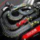 Rostfreie Doppelperson Track Car Racing Train Toys Runway Runway Allradantrieb Kinder Boy Fernbedienung Auto 8 Meter Gleis Mercedes-Benz 10 Pinsel Elektro-Fernbedienung