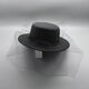 Gisela Hepburn style hat French flat top Hepburn style hat for women retro British court evening dress photo studio photo tour mesh-black adult 57cm