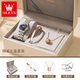 Amani Swiss Certified Brand Watch Frauen leuchtend wasserdichte vollautomatische mechanische Uhr Einfache Temperament Leichte Luxus Uhr Stahlgürtel-6630-Zimmer-Gold-Weiß-Oberfläche